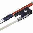 AMZZ Superior 4/4 Violin Bow  Handmade Brazilwood, Well-Balanced with Ebony Frog & White Horsehair for Intermediate & Advanced Players