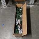 Nearly Natural 9ft. Ornament and Pinecone Artificial Christmas Garland with 50 Clear LED Lights