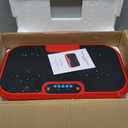 Vibration Plate Exercise Machine with Remote Control - Full Body Workout Platform with 200 Speed Settings for Weight Loss & Muscle Toning - Quiet Home Fitness Equipment (Red)