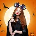 Ghost Ears, Mouse Ears Headband for Women Girls Adults, Halloween Accessories for Party Trip Parks Cosplay Decorations