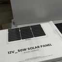 POWOXI 50W Solar Battery Charger: 12V Solar Car Battery Trickle Maintainer - with MPPT Controller Parameter Adjustable - for RV Boat Marine Motorcycle Trailer Truck Tractor - Solar Panel Kit
