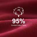 Cotton Underwear for Women High Waisted Full Coverage Briefs Soft Ladies Panties 5 Pack (Large)