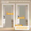 AJAZZ 100% Blackout Magnetic Door Curtain Accordion Doors Interior Accordion Door Closet Doors Curtain Invisible Applicable Bedroom Room Living Room Doorway (Cream White 52" W x 78" L) 1 Panel