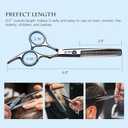 Hair Cutting Scissors Thinning Shears Kit ULG Professional Barber Hairdressing Texturizing Salon Razor Edge Scissor Japanese Stainless Steel 6.5 inch