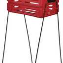 Tourna Ballport Tennis Ball Hopper Holds 80 Balls Durable and Lightweight – Red, One Size