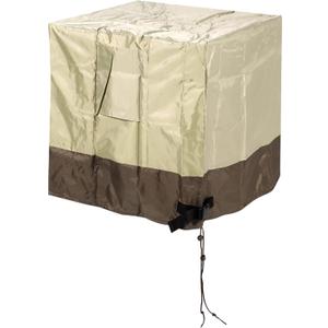 MECCANIXITY Air Conditioner Cover 36 x 36 x 39 Inches Oxford Cloth Waterproof for Outdoor Units Square AC Cover Beige Brown