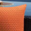 Kevin Textile Fall Outdoor Waterproof Throw Pillow Covers Pack of 2 Farmhouse Decorative Cushion Covers for Garden Patio Tent Balcony Bench Couch Sofa 18x18 Inch, Burnt Orange