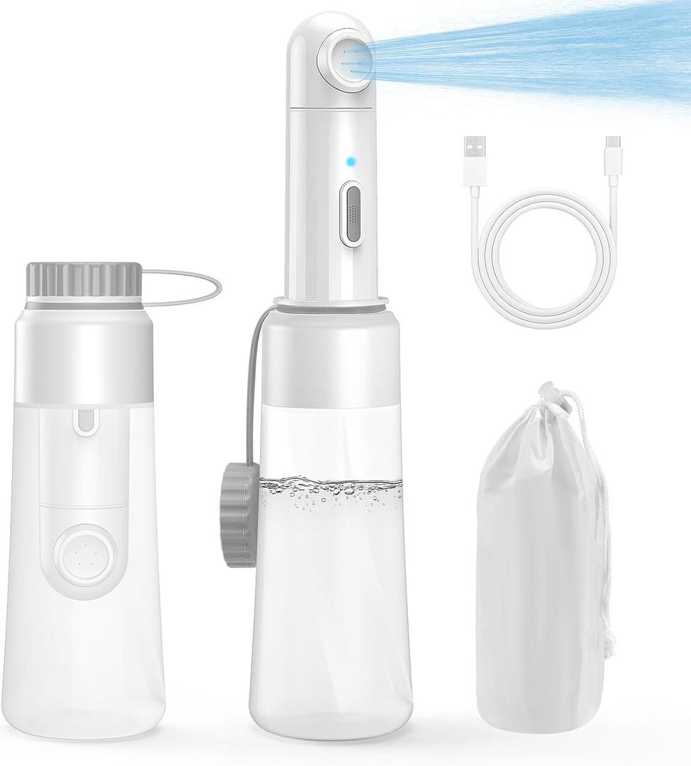 Portable Electric Travel Bidet, Rechargeable Handheld Bidet Sprayer with 2 Spray Modes, 350ML High Capacity, IPX7 Waterproof Personal Bidet for Women, Men, Baby