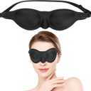 Moisture Chamber Glasses for Dry Eyes, Soft Silicone Sleep Goggles, Eye Mask for Sleep (1 PCS)
