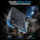 2 x Magnetic Slim Fit Case for iPhone 17 Pro Max 6.9", Compatible with MagSafe, Matte Hard PC Protective Cover, Military Grade Drop Protection, Full Camera Protection, Anti-Scratch Phone Case (Black)