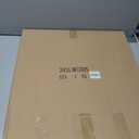 SwallowLiving 24 Inch Wooden Beaded Framed Minimalist Black Metal Wall Clock with Roman Numerals - Elegant Home Decor, Silent Quartz Movement, Perfect for Living Room, Kitchen, or Bedroom