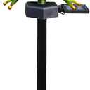 jojomis Green Metal Solar Frog Light Outdoor Stake for Walkway Yard Courtyard Ornaments, 11x45cm