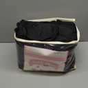 12ft Black Table Skirts for Rectangle Tables Polyester Table Skirt Desk Skirts Ruffle Tablecloth Skirt for Birthday Party Banquet Black Theme Party Wedding Bridal Shower Table Decorations (144" x 30" (12FT))