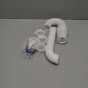 Flexible P Trap for Bathroom Sink, Flex Drain Pipe for Bathroom Sink Drain Kit and Kitchen Sink Drain Kit, 1-1/2" or 1-1/4" Expandable Sink Trap, Slip Joint or Direct Connection 1/2 Inch P Trap Kit