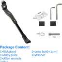 USONG Bike Kickstand Children's Bicycle Kickstand Stand Folding Cycling Center Bracket 12" 14" 16" 18" 20" 22" 24" 26" 28" Bike Racks