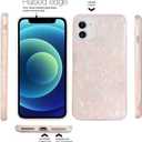 J.west Compatible with iPhone 12 Case and iPhone 12 Pro Case, Luxury Sparkle Translucent Clear Opal Pearly Luster Design Soft Silicone Slim Protective Phone Cover for Girls Women Lady (Colorful)