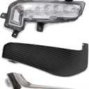 BXZ Daytime Running Drivering Passenger Right RH Fog Light W/Bumper Insert Outer Grill Grille For Chevy Malibu 2016 2017 2018