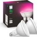 PHILIPS Hue Smart 100W PAR38 LED Bulb, 2 Pack, White & Color Ambiance Color-Changing Light, 1300LM, E26, Outdoor Light Bulbs, Control with Hue App, Works with Alexa, Google Assistant and Apple Homekit
