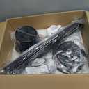 42" Ceiling Fans with Lights-Low Profile Ceiling Fan with Light and Remote/APP Control,Flush Mount,DC Reversible,LED Dimmable Blakc Ceiling Fans for Bedroom,Indoor/Outdoor Patio Use (Black)