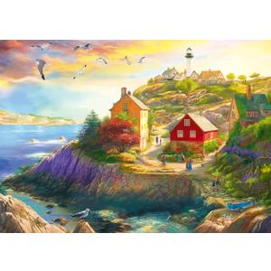 Wonder Forge Goat Hill Lighthouse 1000 Piece Jigsaw Puzzle for Adults | Unique, Perfectly-Fitting Pieces | Fun, Vibrant Imagery 