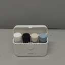 Travel Bottles with Case, 4x2oz TSA Approved, Leak-Proof, Press to Unlock, Compact & Portable Travel Toiletries (White)