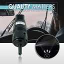 385-232316B Windshield Washer Pump (Rear) w/Grommet - Compatible with Chevrolet (Chevy), Buick, GMC, Cadillac, Pontiac - Replaces OEM #: 89001126, 22127573, 22087136, 22054177