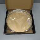 10" Gold Lazy Susan for Table Top, Oak Wood Lazy Susan Turntable Organizer for Dining Coffee Table Centerpiece Bar Decor Kitchen Countertop Bathroom Vanity Decorative Tray for Perfume Jewelry Round