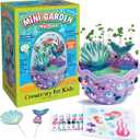 Creativity for Kids Mini Garden: Mermaid Terrarium Kit - Mermaid Gifts for Girls, Crafts and Toys, Stocking Stuffers for Kids (Ages 6+