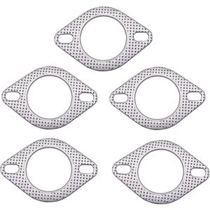 2 x 3 Inch Exhaust Gasket 2 Bolt for 3 Inch Muffler Flange Manifold 120-07610-0002 High Temperature 5 Pcs