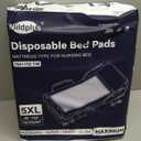 Heavy Duty Underpads 40"X60" Super Sized Chucks Pads 270 Grams Disposable Bed Pads with Strength Cloth Backing Extra Absorption Pads for Incontinence (100X152CM, 15 Count, Discreet Packaging)