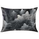 Satin Pillowcase for Hair and Skin, Ghost Specter Silk Pillowcase Standard Size Silky Pillowcases with Zipper Slip Cooling Satin Pillow Cases Pillow Cover (20x26 Inches)