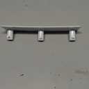 Coat Rack Wall Mounted, White Coat Hooks Adhesive & Screw in, Stainless Steel Door Hooks for Hanging Hat Towels Clothes, Hook Rail with 3 Hooks