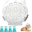 Cat Muzzle, Cat Helmet Mask for Grooming, Breathable Hood Mouth Cover Prevent from Cats Biting Chewing (Large)