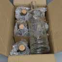 PaperLanternStore.com Mabel Clear Vintage Glass Bottle Glassware Flower Vase (Pack of 6)
