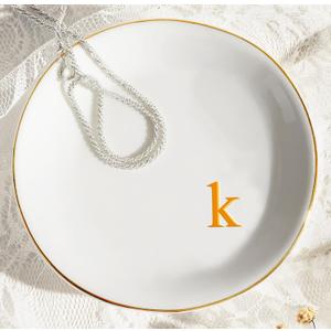 Ceramic Ring Tray Trinket Dish Jewelry Plate Tray Women Coworker Work Besties Gift Colleague Manager Supervisor Executive Assistant Birthday Farewell Leaving Retirement Christmas Holiday Appreciation