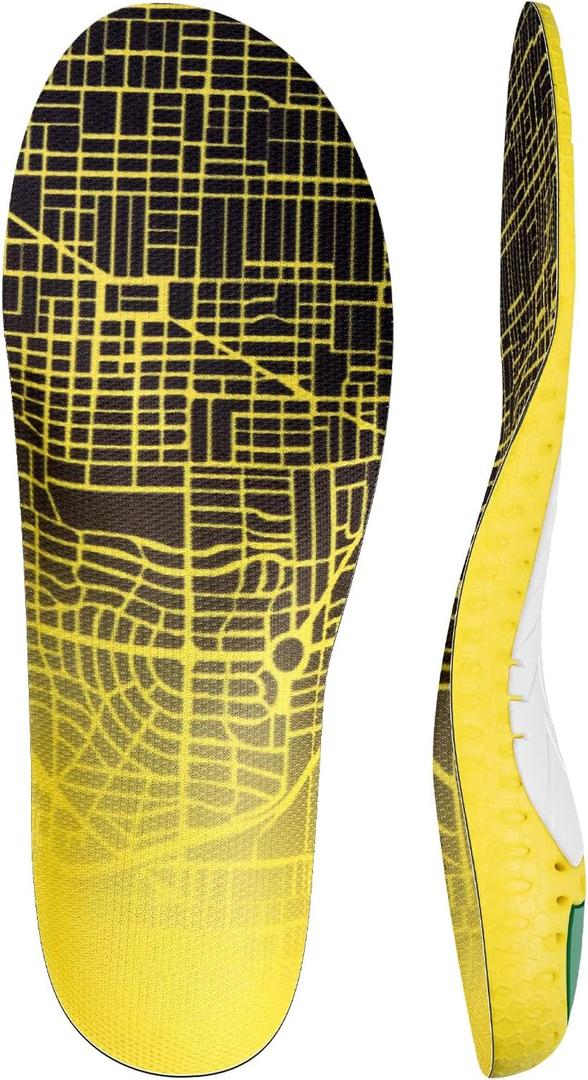 Hiking Low/High/Medium Arch Support Insoles Inserts for Men & Women Hikers for Hike Boots & Shoes-Medium Arch,Small