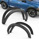 KUIPERAUTO OE Factory Fender Flares Compatible for 2009-2018 Dodge Ram 1500/2019-2022 1500 Classic (Not for R/T, Rebel Models) Smooth Black Paintable Wheel Flare Front Rear 4PCS
