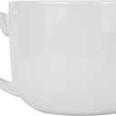 CAILIDE 50oz large Ceramic Soup Mug with Handles for Coffee, Tea, Ice Cream, Cereal, (white)