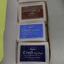 Lsushine Craft Ink Pad Stamps Partner DIY Color,15 Color Craft Ink Pad for Stamps, Paper, Wood Fabric (Pack of 15)