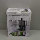 Cold Press Juicer, 5.8" Wide Feed Chute Juice Extractor Machine with 400W, High Juice Yield, Slow Masticating Juicer for Whole Vegetables & Fruits, Black Gray