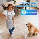 Dafunaiga Pet Hair Remover with Extended Long Handle - Electrostatic Pet Hair Removal Tool for Dog & Cat Hair on Couch, Carpet, Furniture, Car Seats