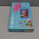 Kids Tablet 7 inch Android 12.0 for Toddler, 4GB RAM 32GB ROM Bluetooth IPS Screen Parental Control Dual Camera Shockproof Case for Educational Games, (Rose Red) (Pink)