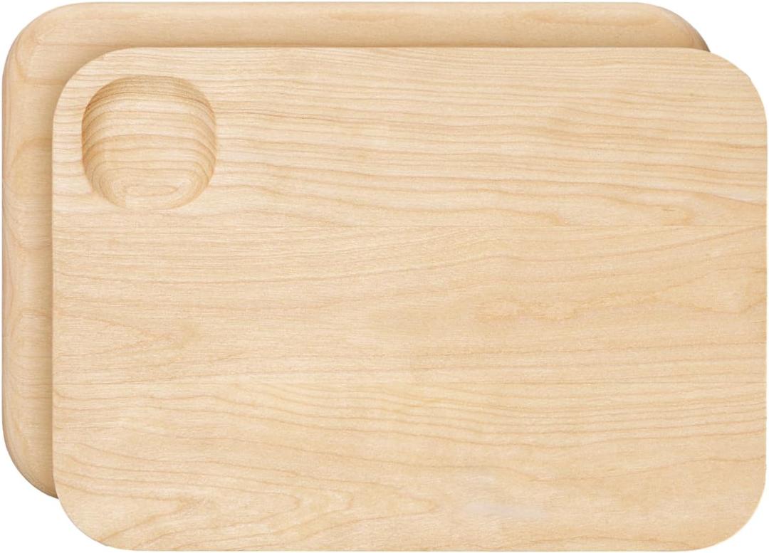 Caraway Cutting Board - Small (10 x 7) - Double Sided Wood Cutting Board - Made From FSC-Certified Birch Wood - Food-Safe Mineral Oil & Wax Finish