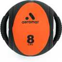 Aeromat Dual Grip Power Medicine Balls for Abdominal Training and Rotational Movements - 9" Diameter - Weights Color-Coded