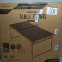 GoSports 6 x 3 ft Mid-Size Table Tennis Table Set with Adjustable Height - Green or Blue