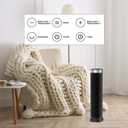 Space Heater for Indoor Use with Remote - 70 Oscillating Tower Electric Heater, 24 Inchs, 12H Timer, 1500W Quiet PTC Ceramic Heating with Thermostat, Fast Safety Heat for Office, Home, Bedroom
