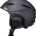 Ski Helmet - Audio Compatible and Lightweight, ASTM Standard for Men, Women and Youth (L (59-63cm / 23.25"-24.75"), Matte Black)