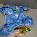 Interactive Cat Toy - Automatic Cat Toys Rechargeable for Indoor - Hide&Seek Cats Toy with 5 Moving Concealed Feathers - Touch Kitten Toy Exercise - Enrichment Toys Bored Cats(Blue) - 3 Speed Adjust