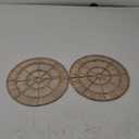 Wood Woven Spoke Wall Home Decor 12in Diameter (2 Pc)
