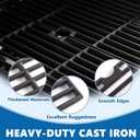Safbbcue Pro 22 Grates for Traeger Pro 22 Pro 575 HDW433 HDW195 Accessories, Cast iron Grill Grates for Lil' Tex Elite Pellet Grill, for Camp Chef SG24 DLX24 Pellet Grill